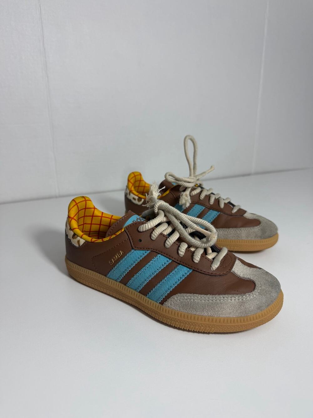 Adidas Toy Story Sambas Sneakers Lace Up Woody Size 1Y